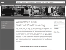 Tablet Screenshot of epv-verlag.de